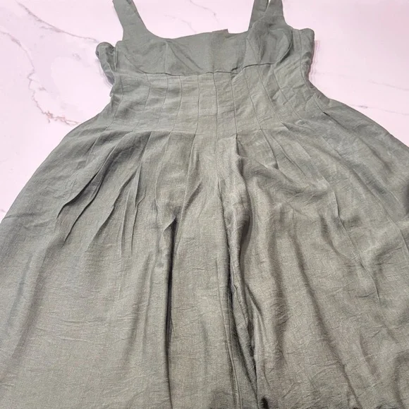 Taylor Forest Green Wide Leg Jumpsuit - Picture 3 of 15